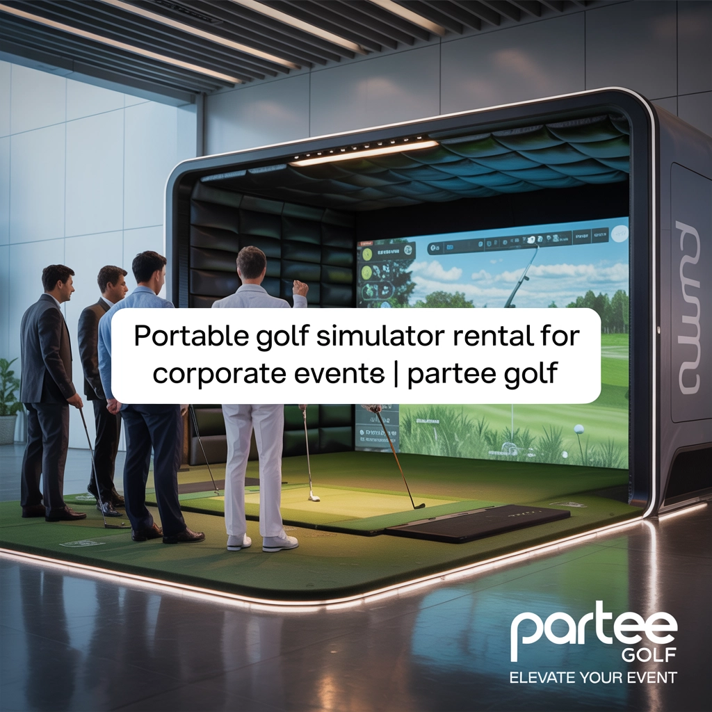 Portable Golf Simulator Rental for Corporate Events | Partee Golf
